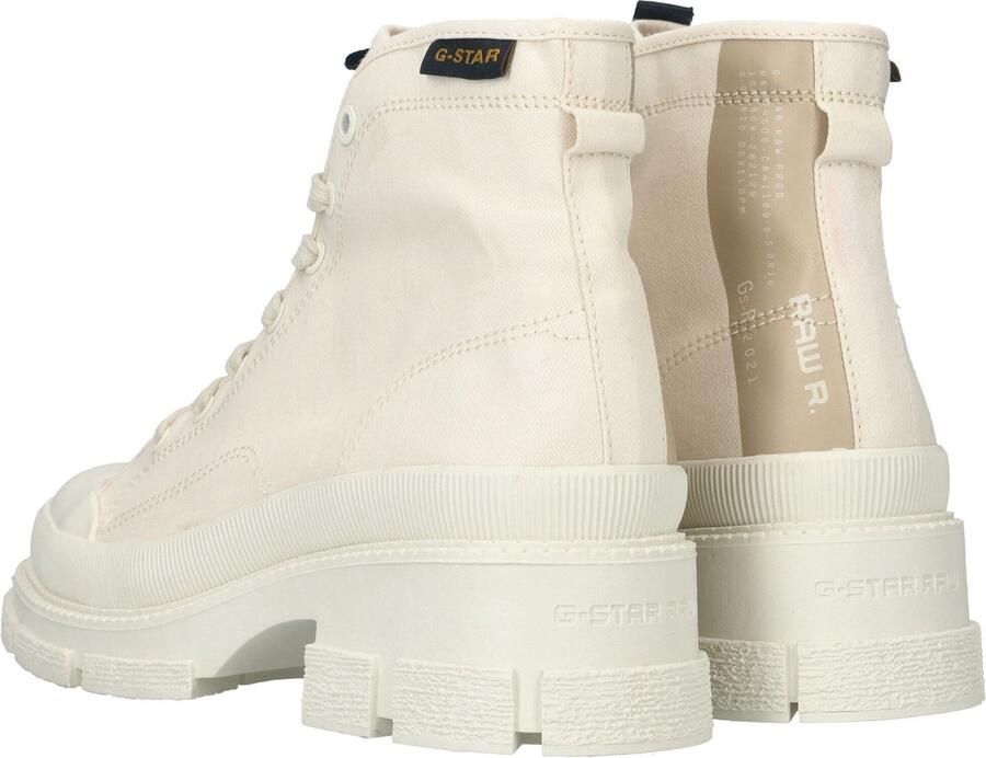 G-STAR Aefon II Mid CVS W Veterschoenen Hak Gebroken wit