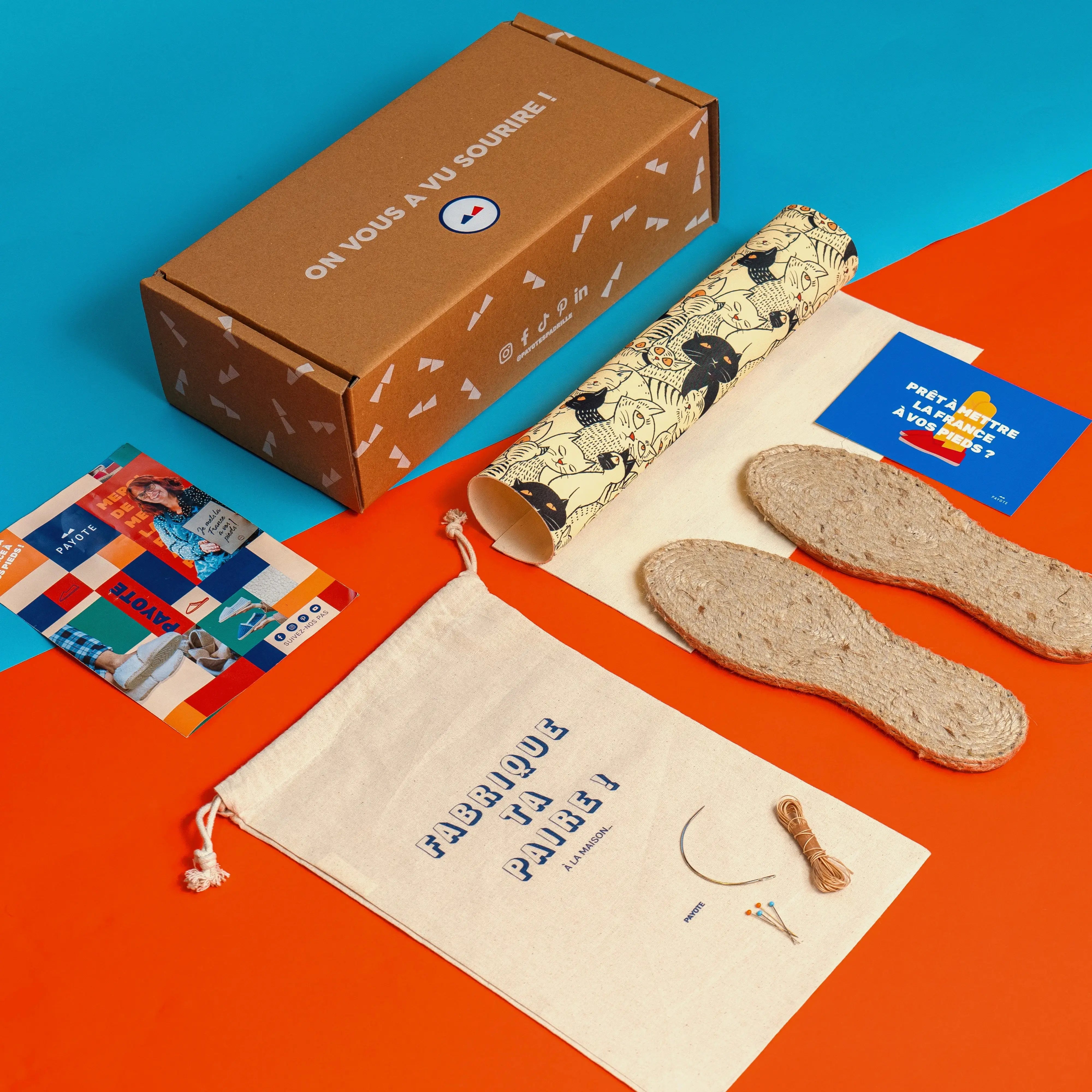 Kit Fabrique ton espadrille CHAT