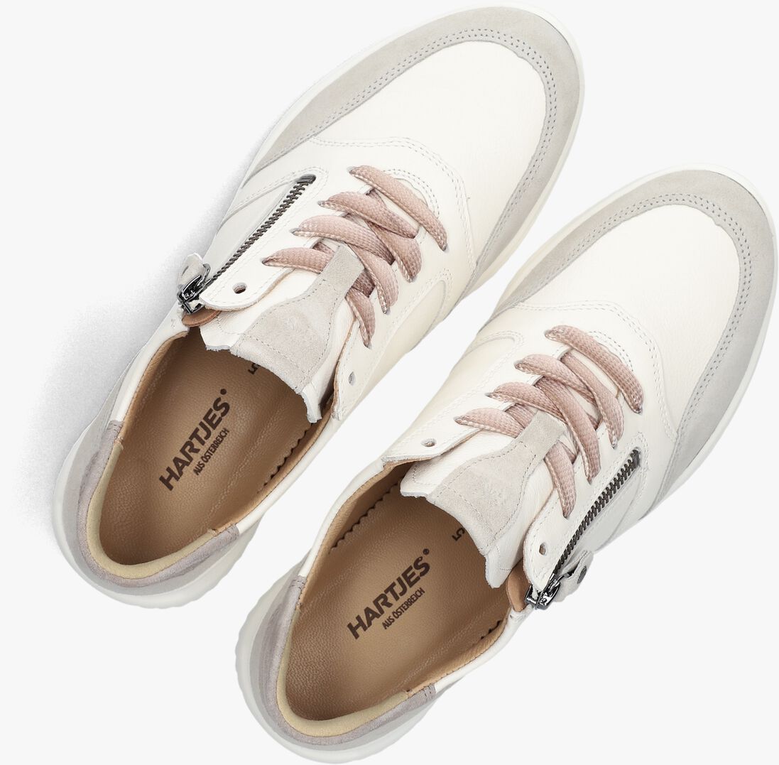 beige hartjes lage sneakers breeze