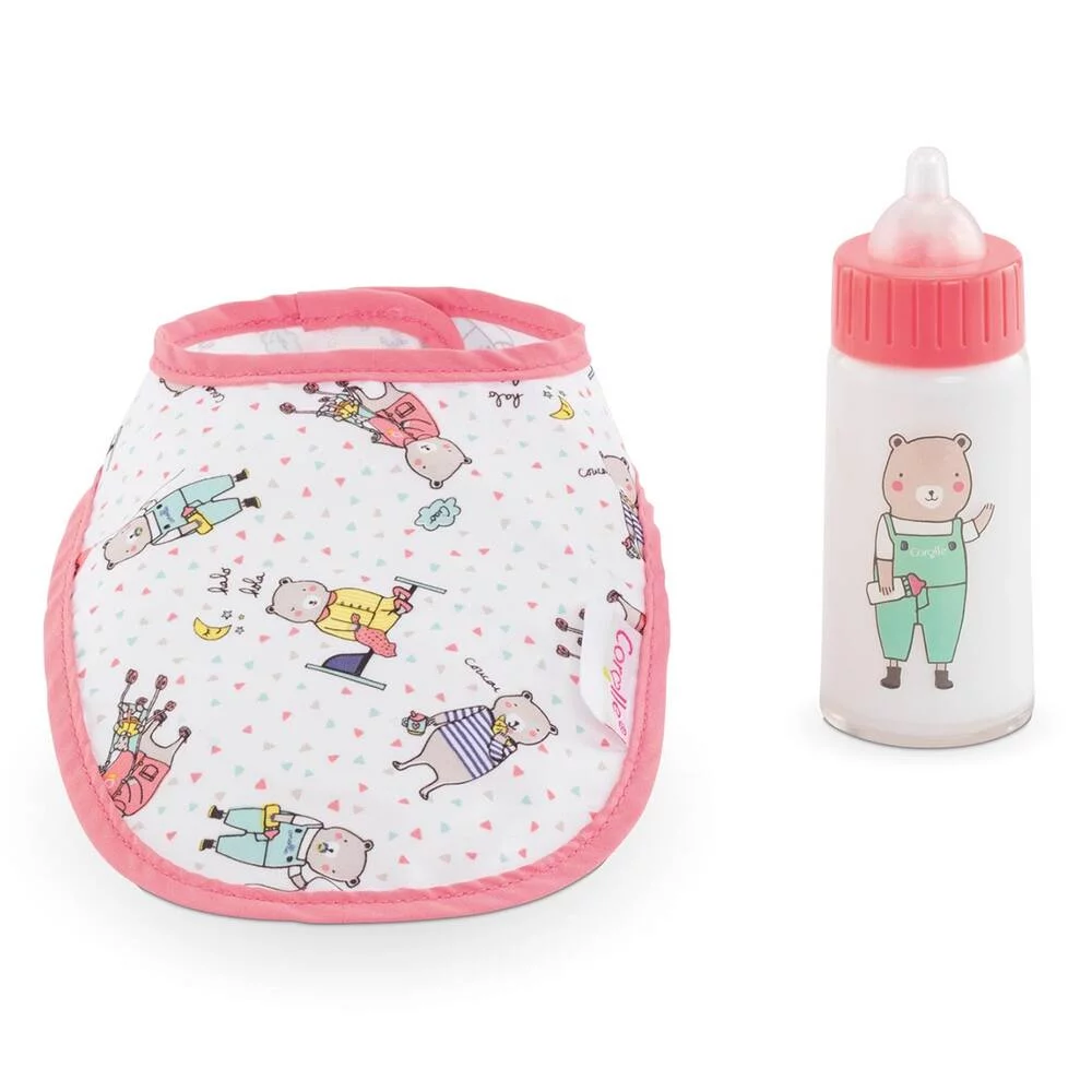 BB 36 -42 - BAVOIR ET BIBERON MAGIQUE - POUR POUPON 36 ET 42CM - COROLLE ACCESSOIRES