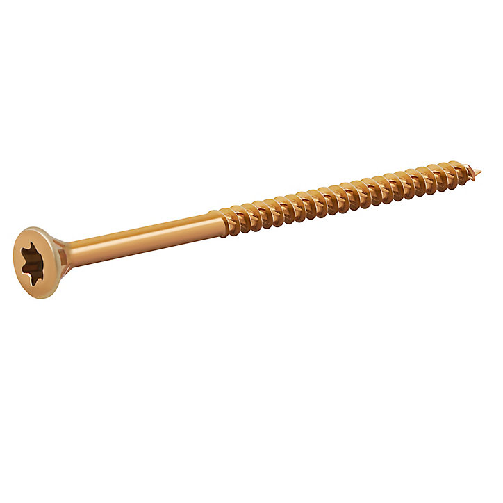 Vis à bois Turbodrive Premium torx zinguée jaune 5x80 mm - 200 pièces