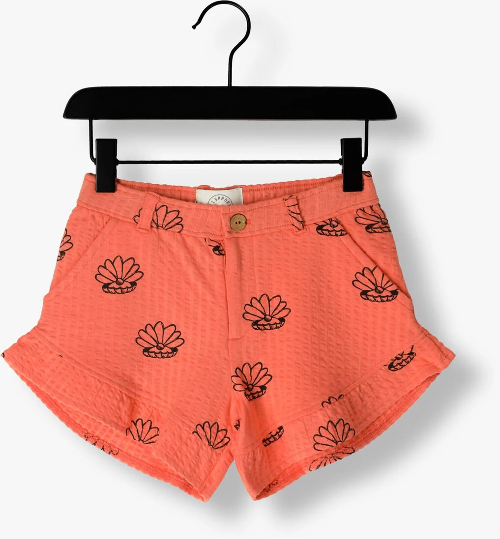 Sproet & Sprout koraal sproet & sprout shorts ruffle short shell print