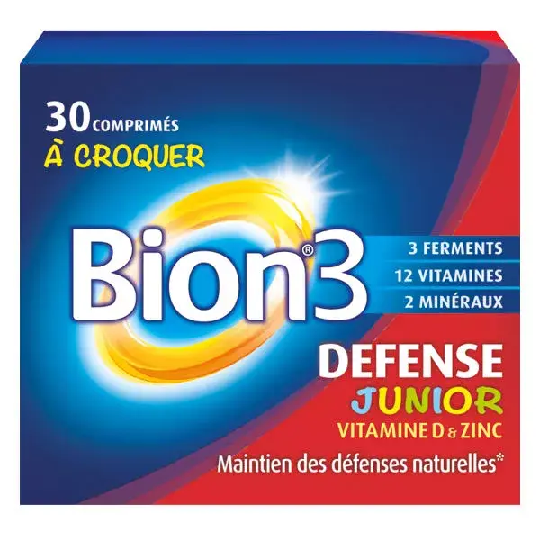 Bion 3 Defense Junior 30 comprimidos mastigáveis