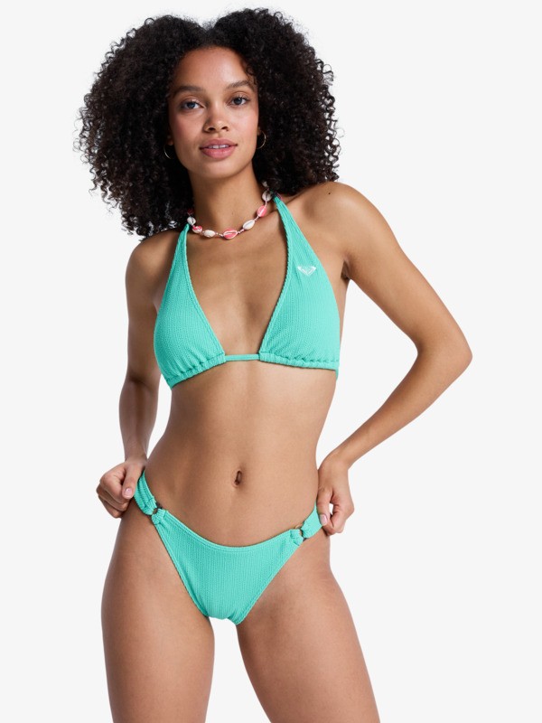 Roxy Sunshine Cheeky Bas de bikini culotte brésilienne Vert Femme