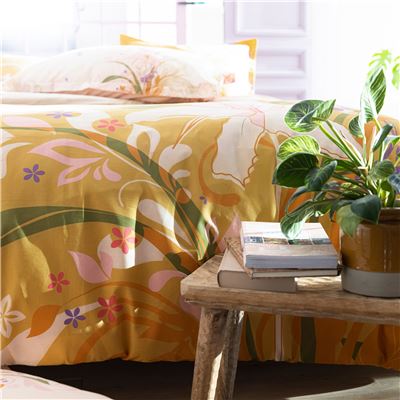 Linge de lit fleurs de lys - BECQUET CRÉATION