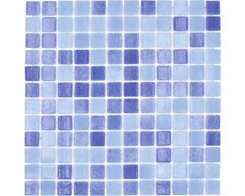 Glasmozaïek VP1158PAT voor zwembadbouw, blauw, 31,6 x 31,6 cm
