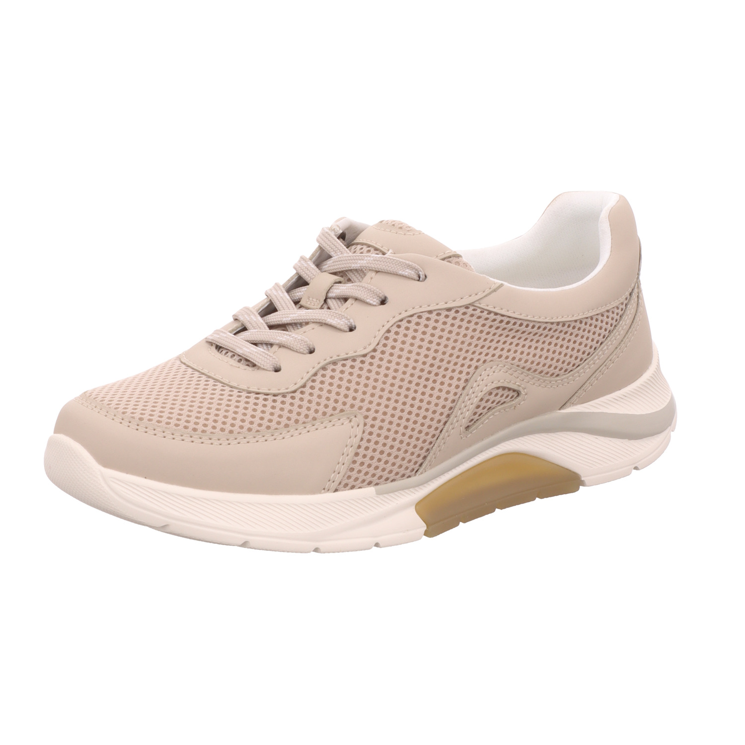 rollingsoft Damen-Schnürhalbschuh Beige