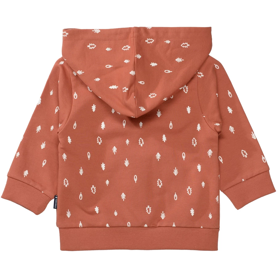 STACCATO Sweatjacke rust gemustert