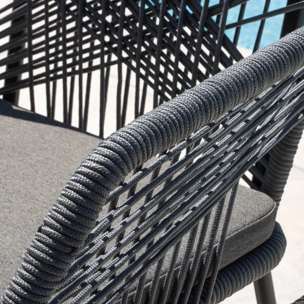 Fauteuil de jardin empilable Seville - Gris