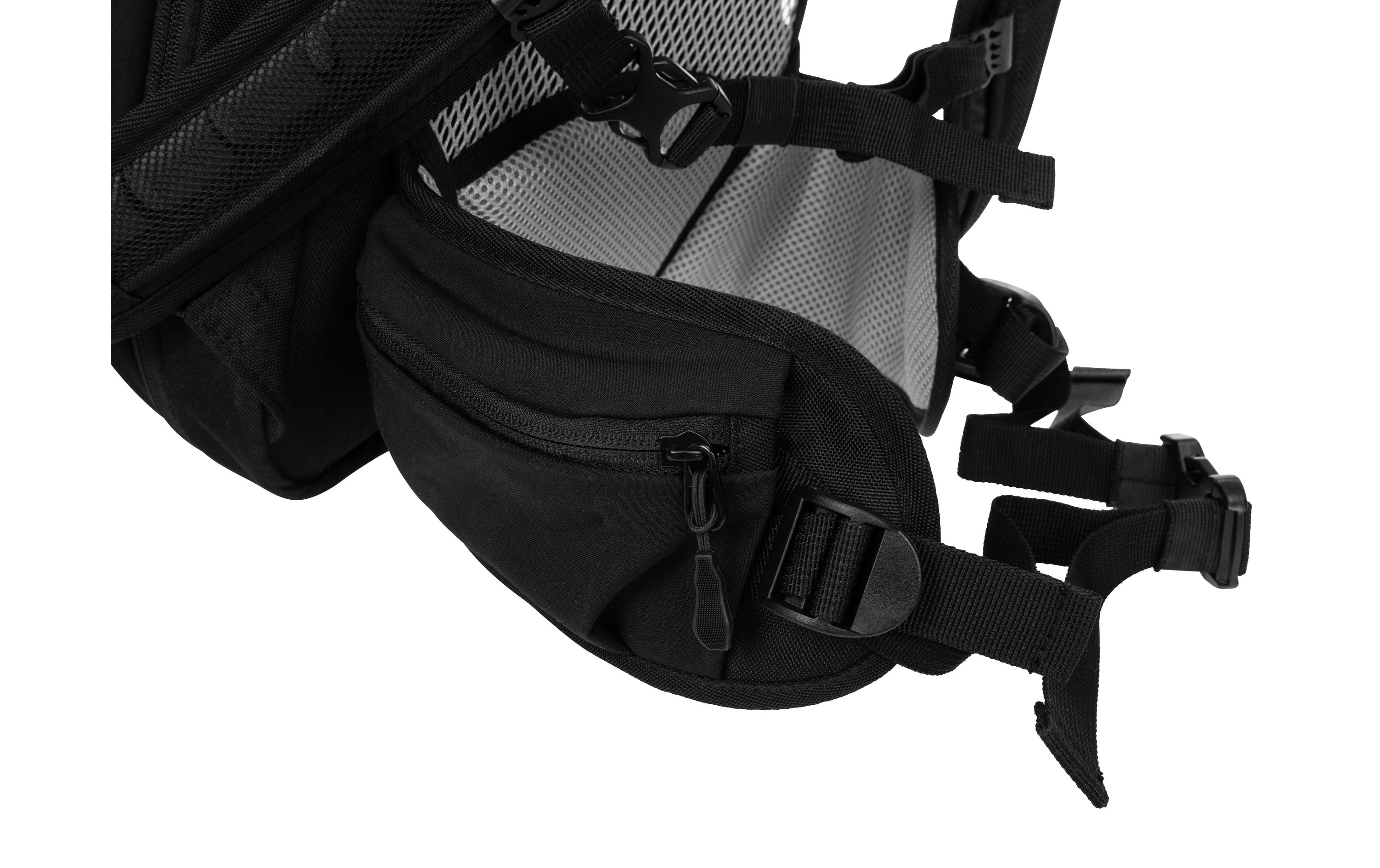 Wanderrucksack Pilloon 24 + 4 l, SchwarzFunktionaler und bequemer Bergrucksack für das ganze Jahr