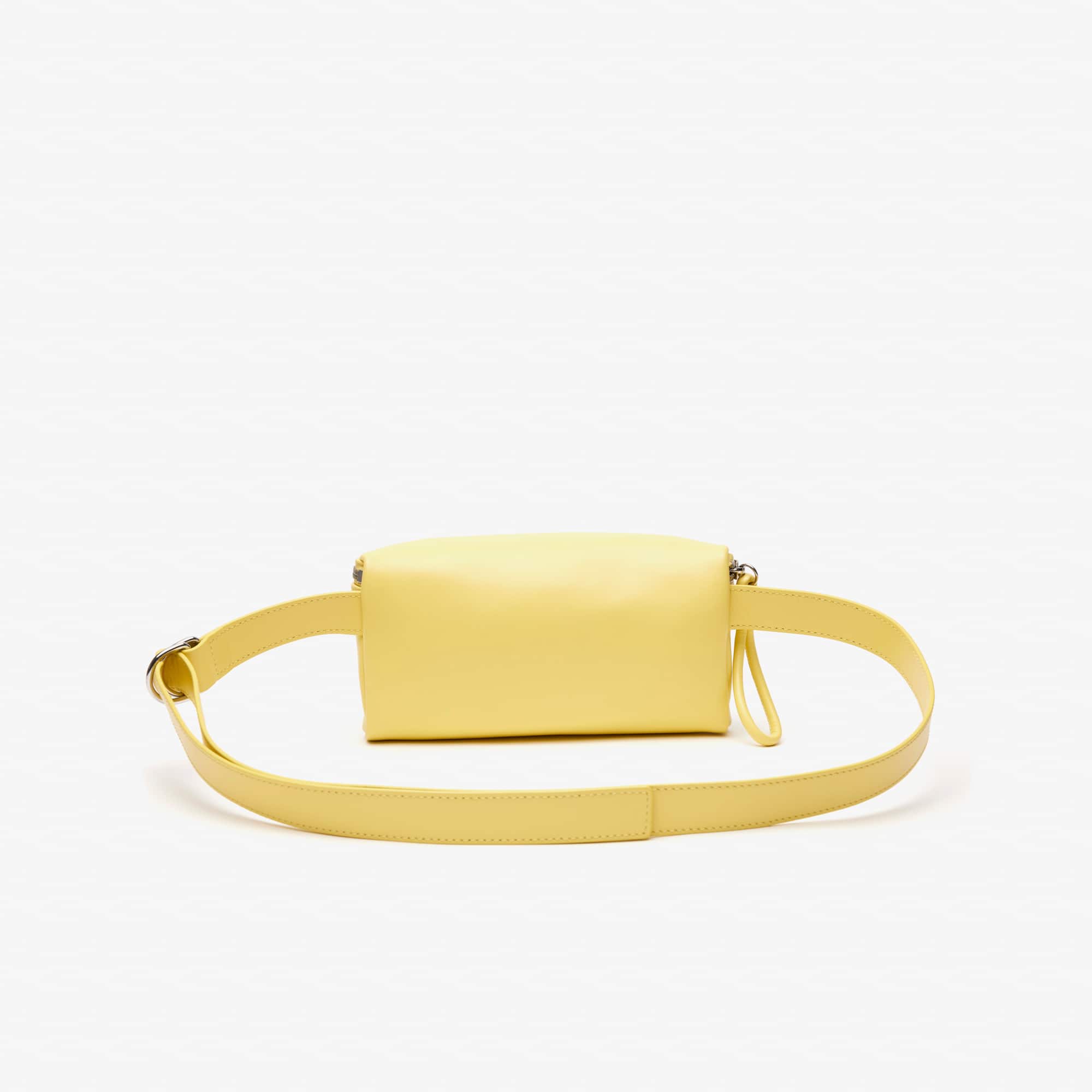 Pochette façon banane en cuir Sacs banane - Jaune - Lacoste - Unisex