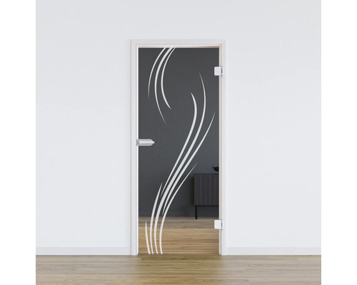 Pertura glazen deur Glera Essence 01 584 x 1972 x 8 mm Rechts voor Studio Office fitting
