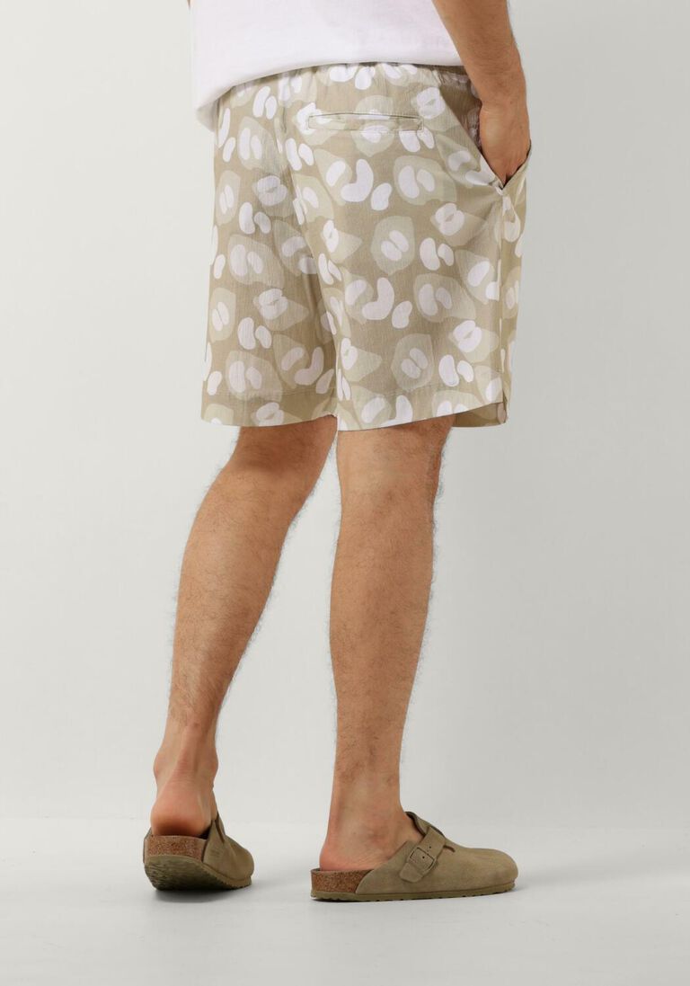 WOODBIRD zand woodbird korte broek wbbommy leo shorts