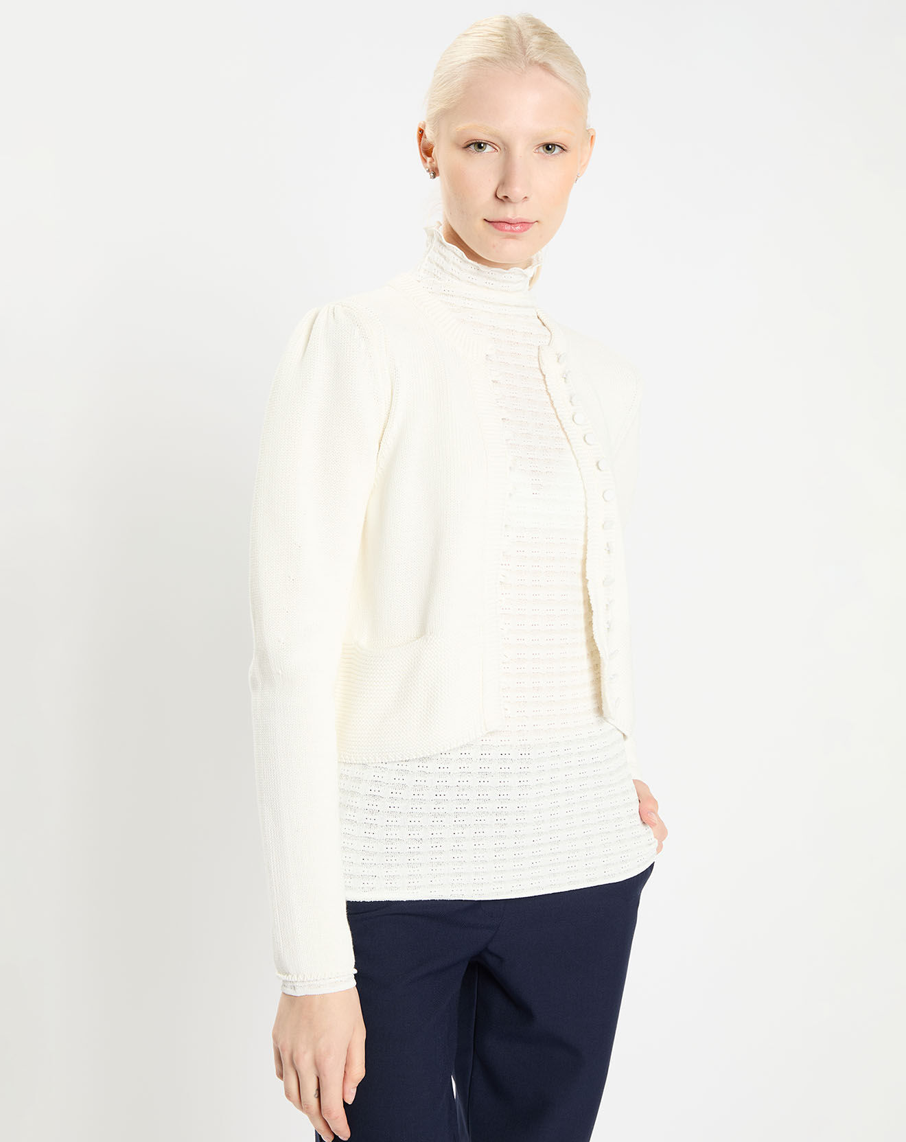 Zapa Gilet Gabrielle blanc