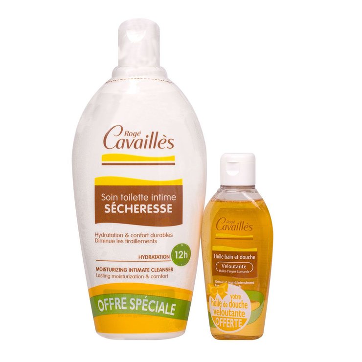 Soin toilette intime sécheresse 500ml + huile offerte