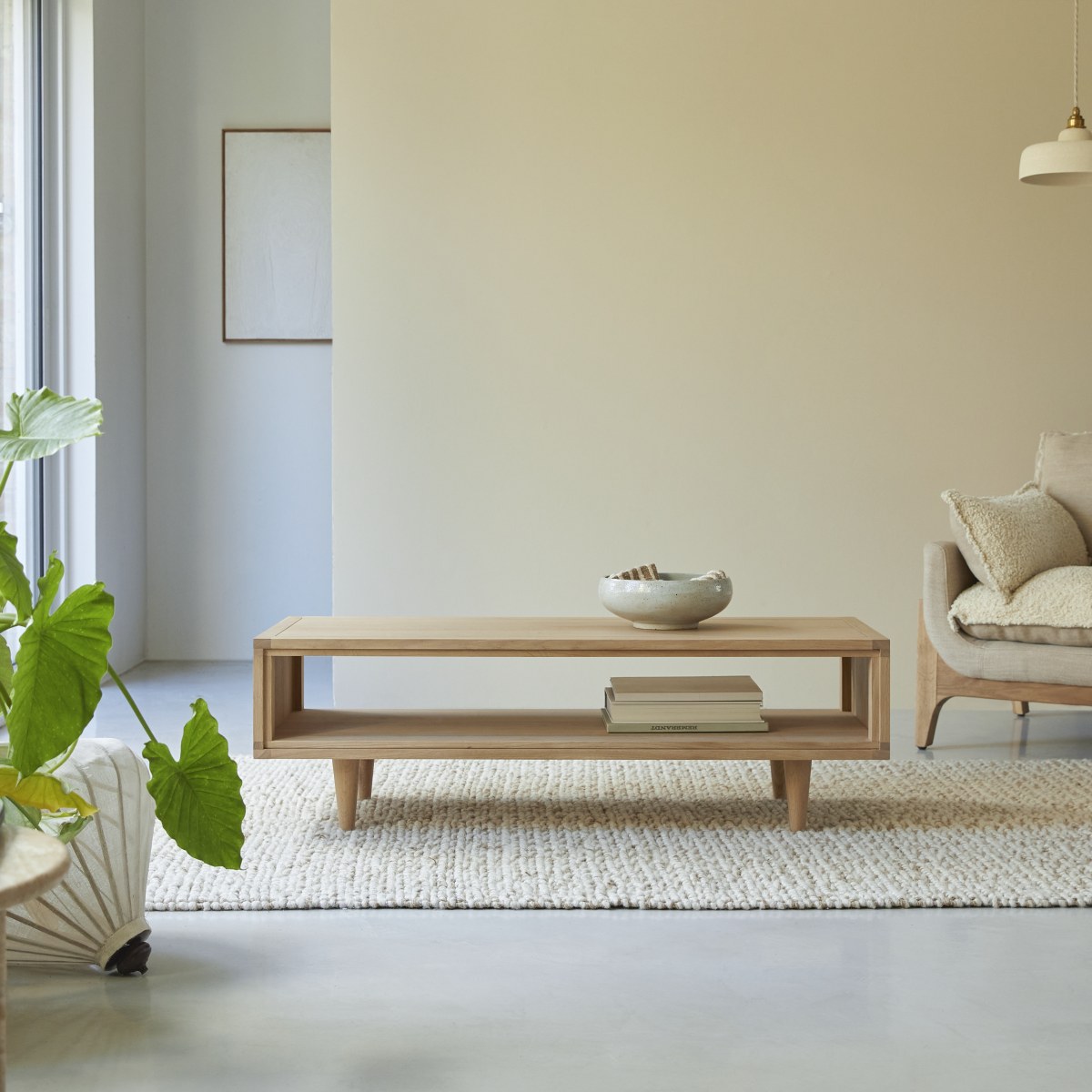 Tikamoon - JonÃ k - Massief eiken salontafel