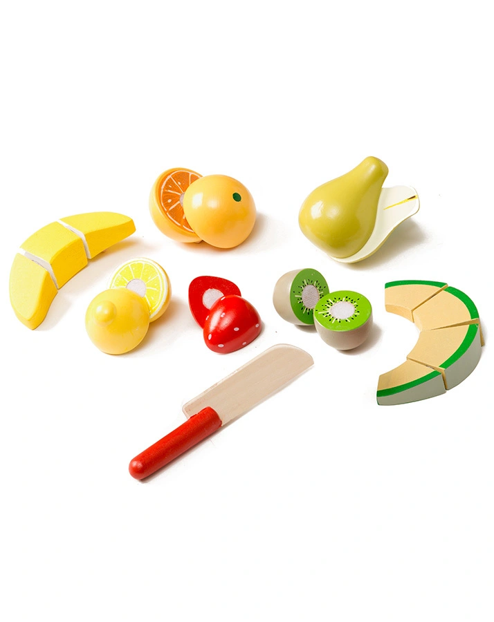 Spiel-Lebensmittel GESCHNITTENES OBST aus Holz