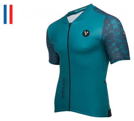 Maillot Manches Courtes LeBram Loze Bleu Pelforth Coupe Aero