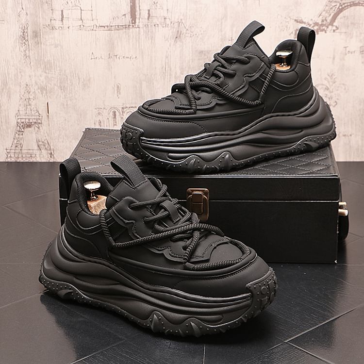 Mr Ozera - Tweekleurige platform sneakers