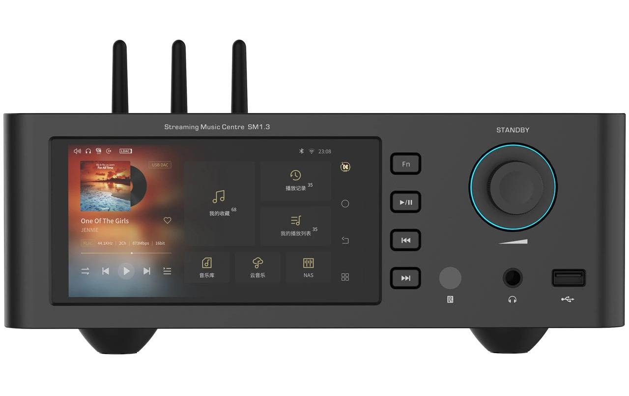 SM1.3 HiFi-Streamer Schwarz<br>High-Fidelity-Audio-Streamer