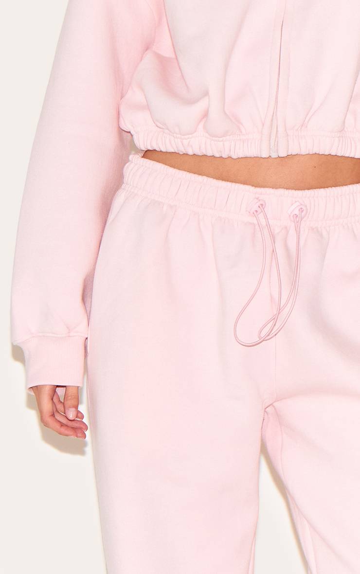 Rose Bébé Joggers Oversize À Ourlets À Cordon De Serrage