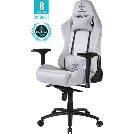 Deltaco gamerstol - lys grå