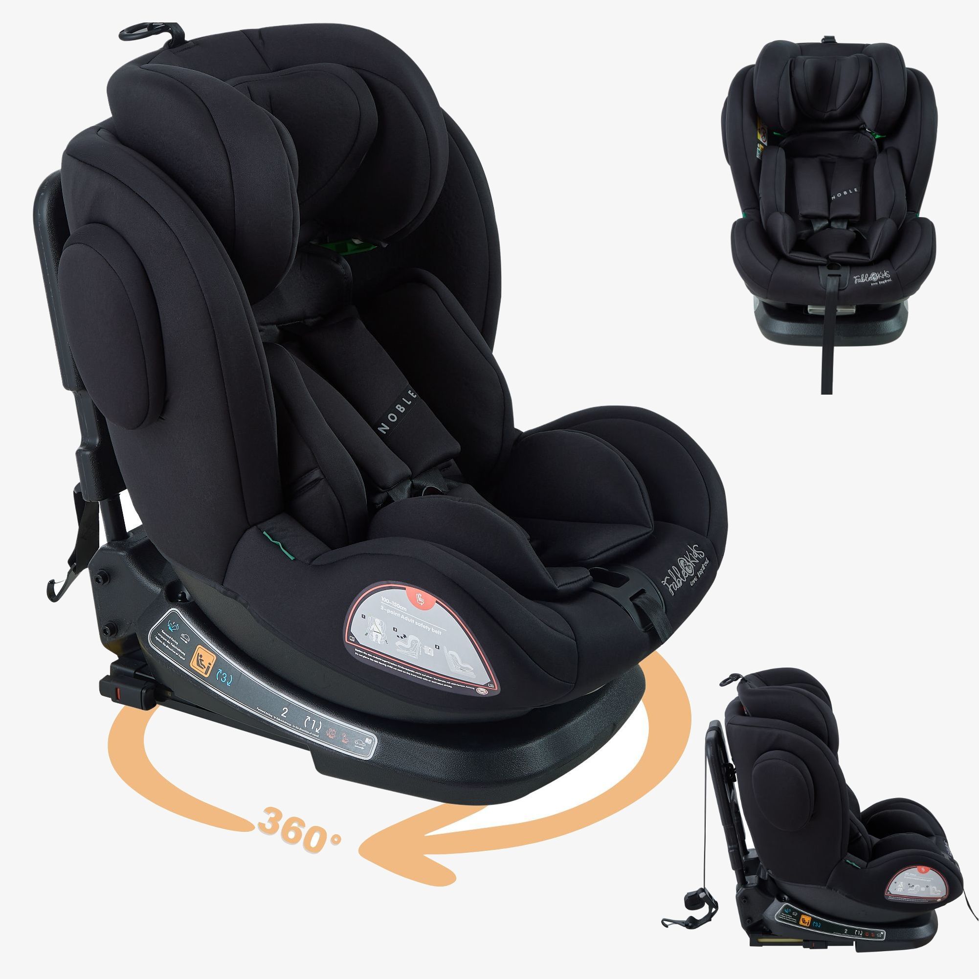 FableKids Autokindersitz Isofix 360° NOBLE i-Size