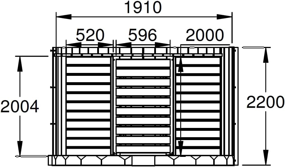 Fass-Sauna Mini S, 194 x 220 x 194 cm Gartensauna, Outdoor Sauna mit 42 mm Wandstärke, inkl. Montagematerial, Glastür aus Sicherheitsglas, 4 Personen, inkl. Dachschindeln, Außensauna