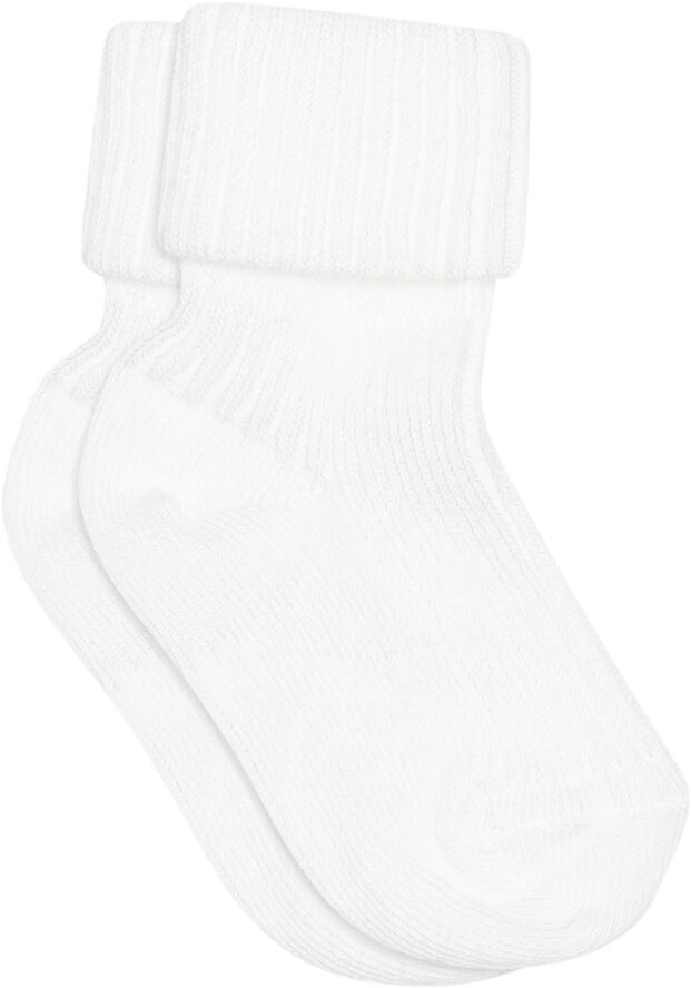 mpKids ANKLESOCK 2/2 PAD BABY Hvid
