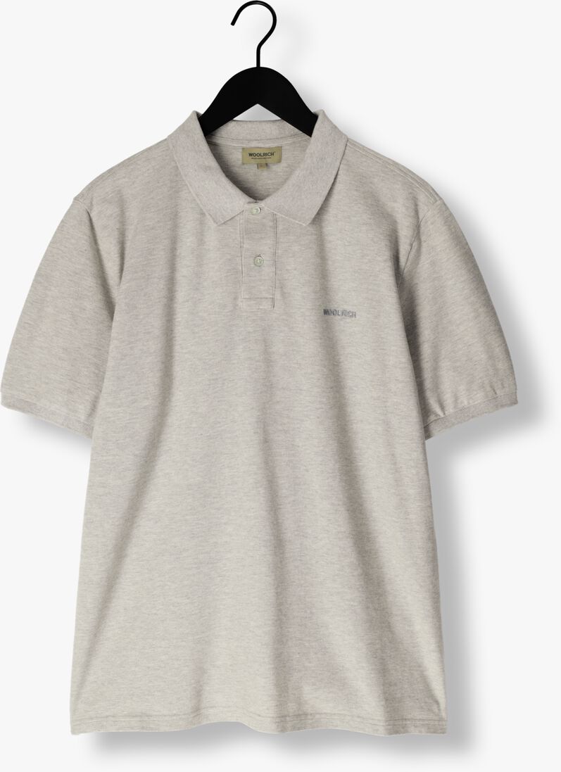 lichtgrijze woolrich polo classic american polo