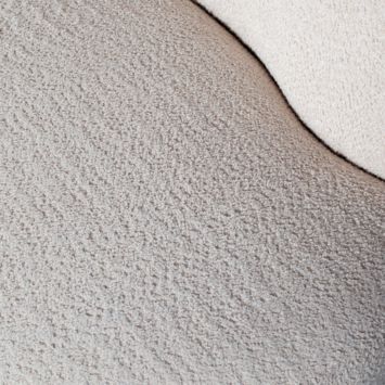 WOOOD fauteuil Stone crème bouclé stof met leuning links