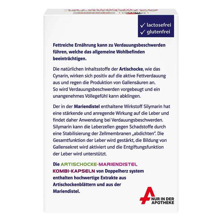 Doppelherz Artischocke-Mariendistel system Weichk., 60 St