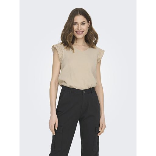 ONLY Thyra Top, Oxford Tan, M