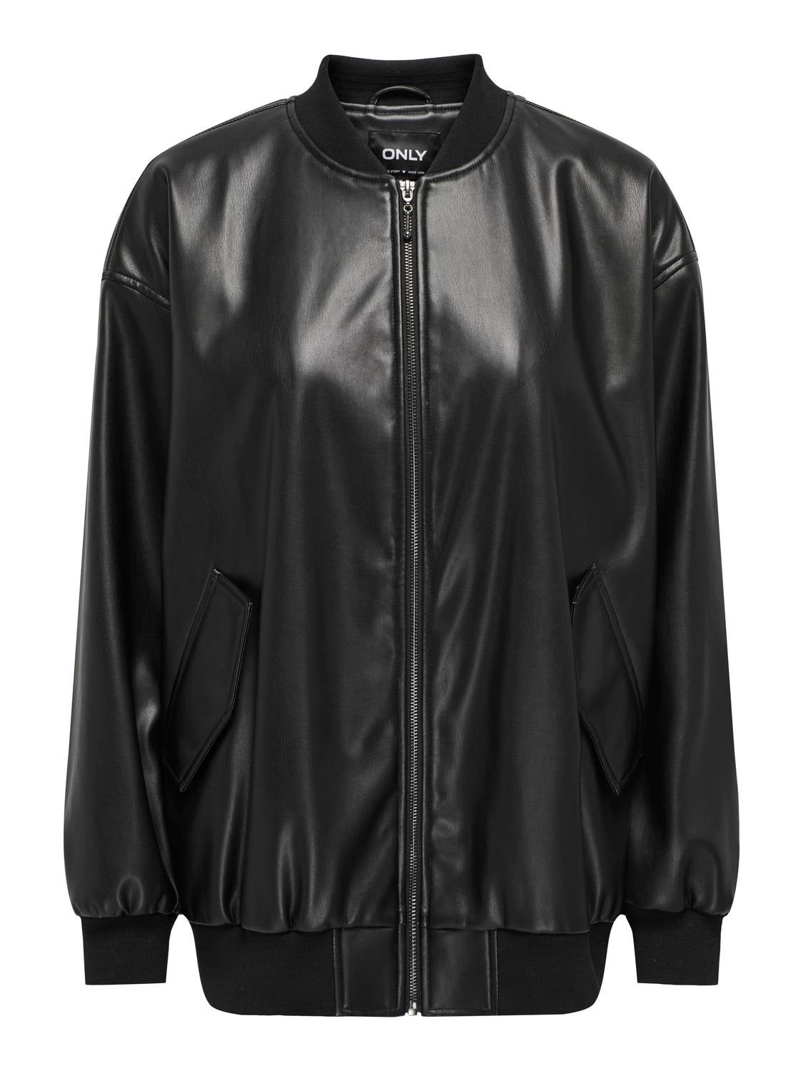 ONLINA Kunstlederjacke Black