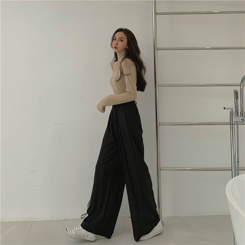 Rerise - Broek met hoge taille en wijde pijpen