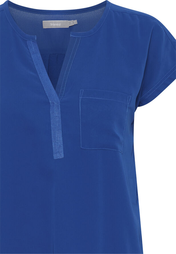 Fransa Zawov 2 Blouse Beaucoup blue