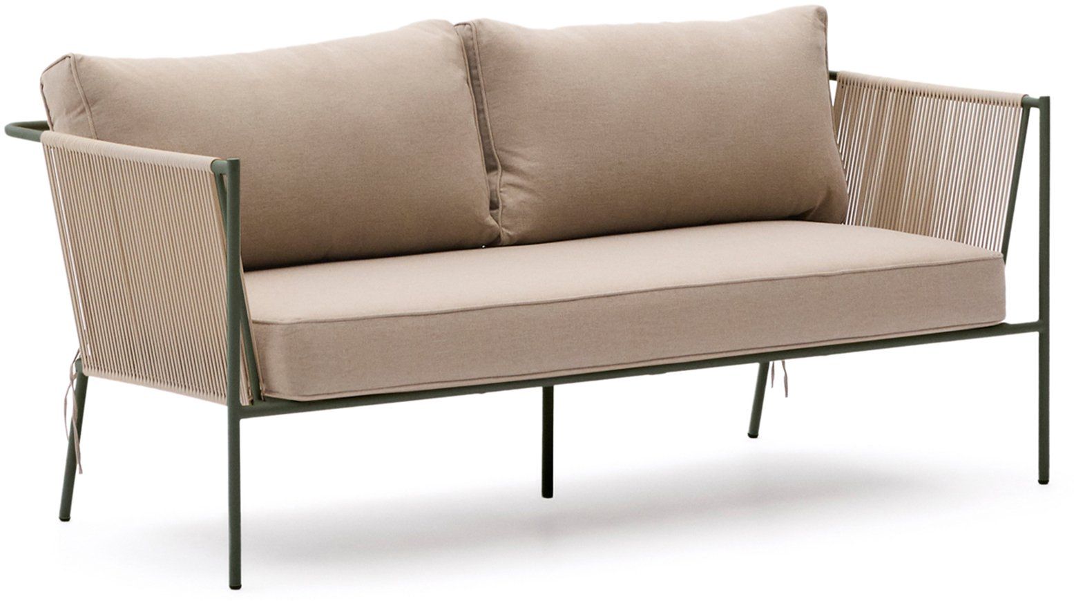 Kave Home   Zivia Outdoor 3-Zitsbank