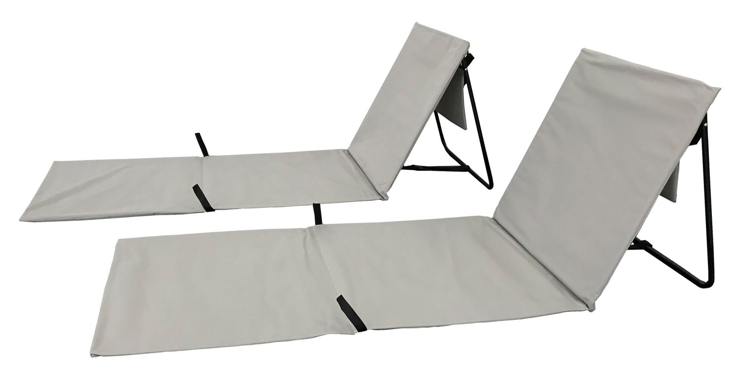 Strandmatte 2er Set grau