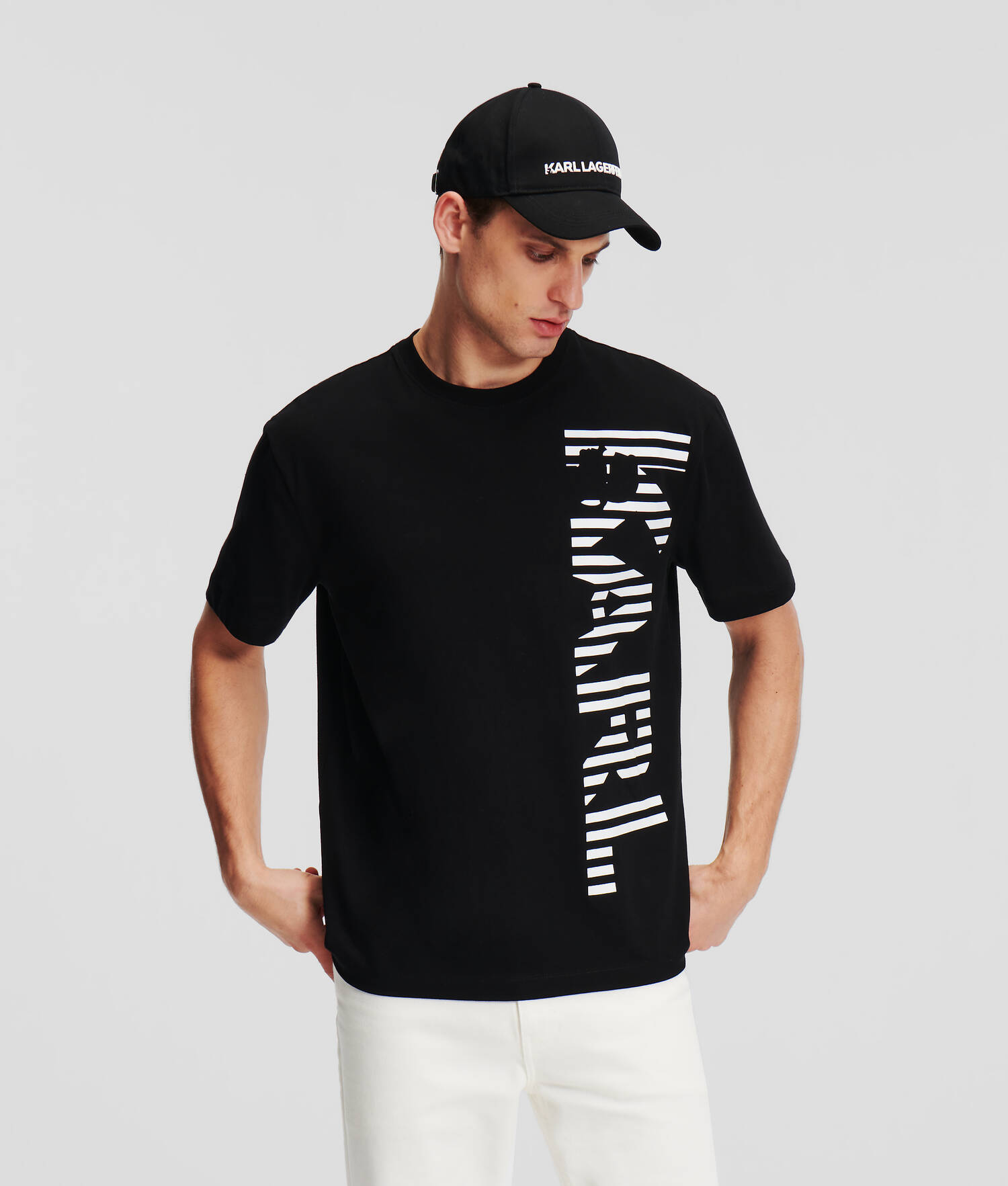 T-SHIRT À LOGO KARL VERTICAL