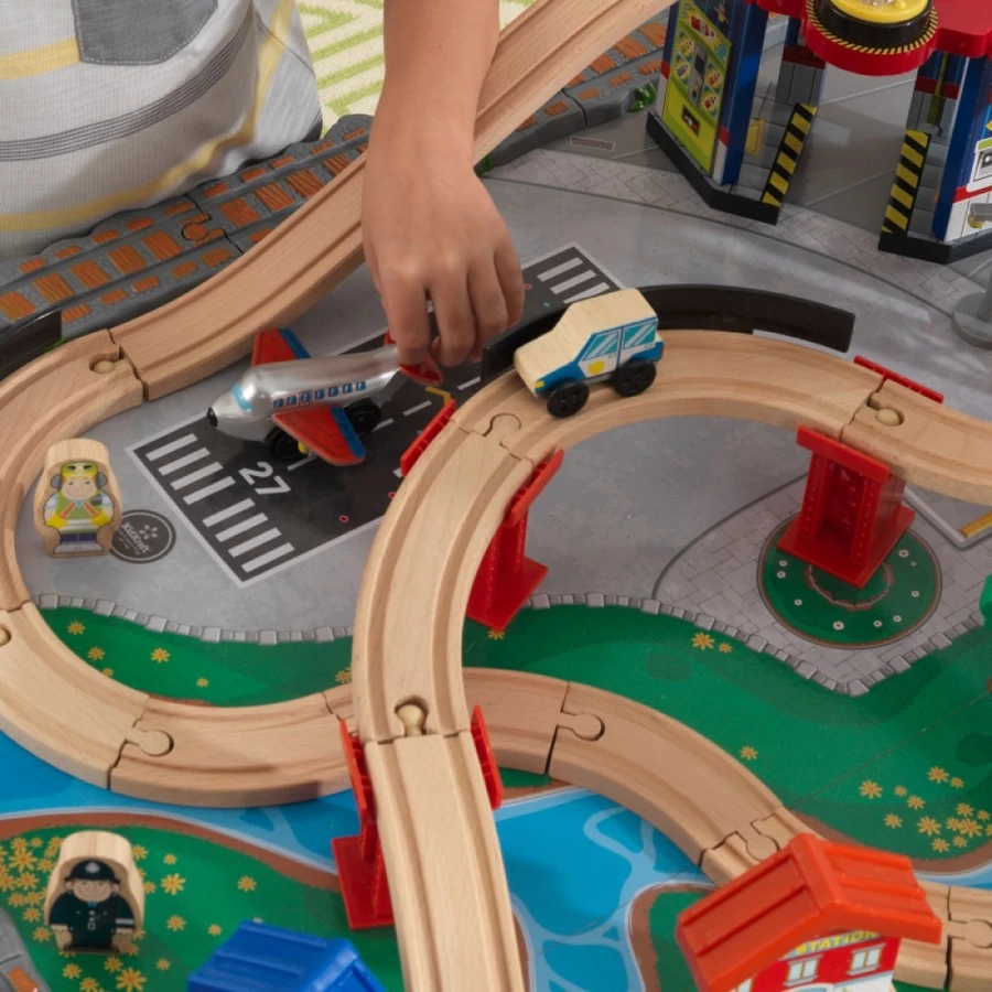 Kidkraft® Wasserfall Eisenbahntisch & Spielset