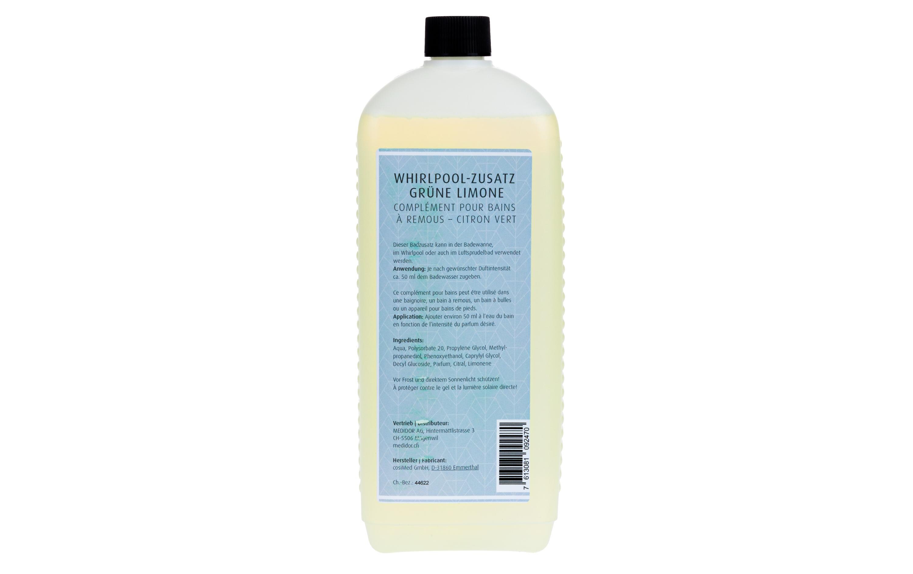 Whirlpool Zusatz Grüne Limone 1 LiterSprudelbad Zusatz