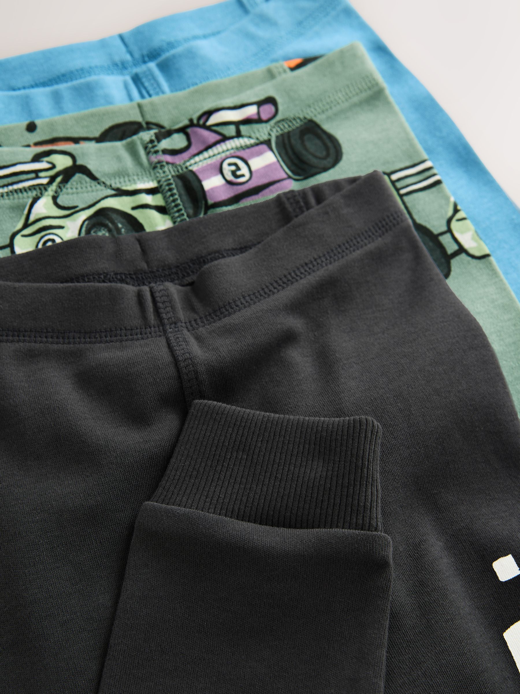 Blauw/Groen - Mini Knusse Pyjama's 3 Set (9mnd-10jr)