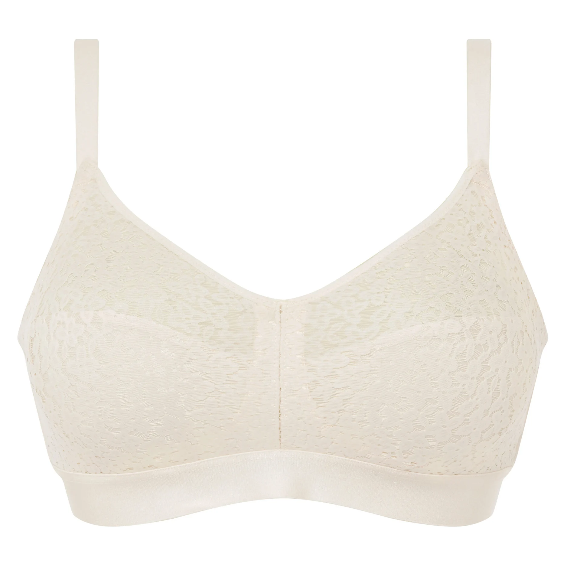 NORAH - Soutien-gorge sans armature maintien coques en dentelle | Beige