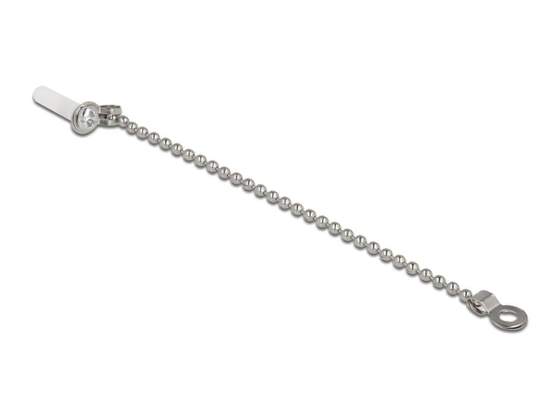 Delock Staubschutz Für LC Stecker mit Kette, 1 Stk, weiss Delock LWL Staubschutzkappe mit Kette für LC Stecker weiss