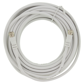 Q-Link coax kabel RG59 met F-connector 10 meter wit