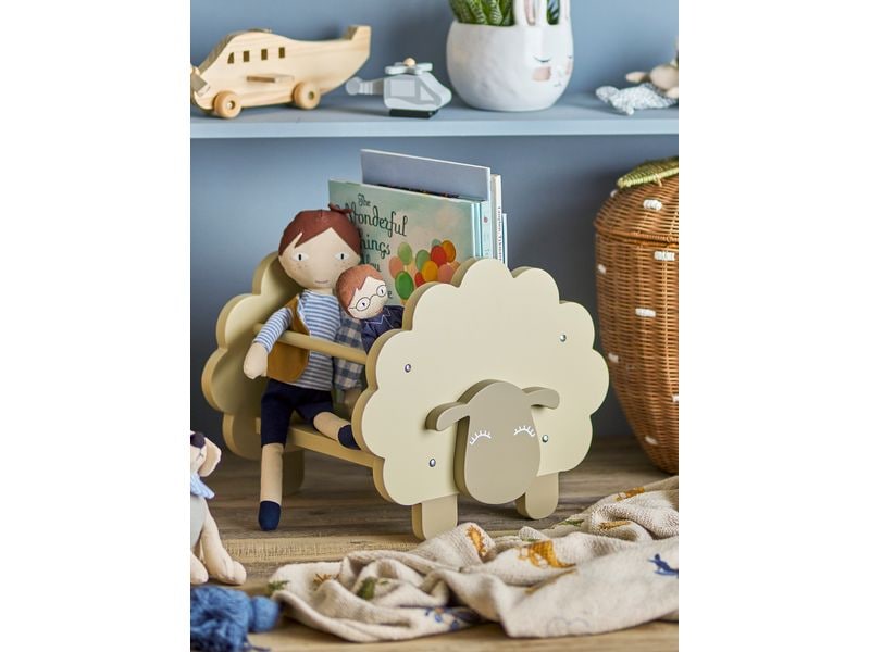 Bloomingville Bücherregal Dolly Schaf Grau, MDF Kinderregal