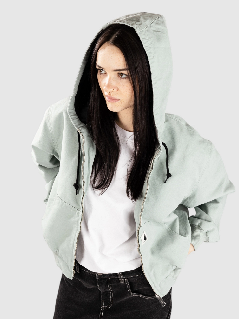 Carhartt WIP OG Active Jacket frosted green rinsed