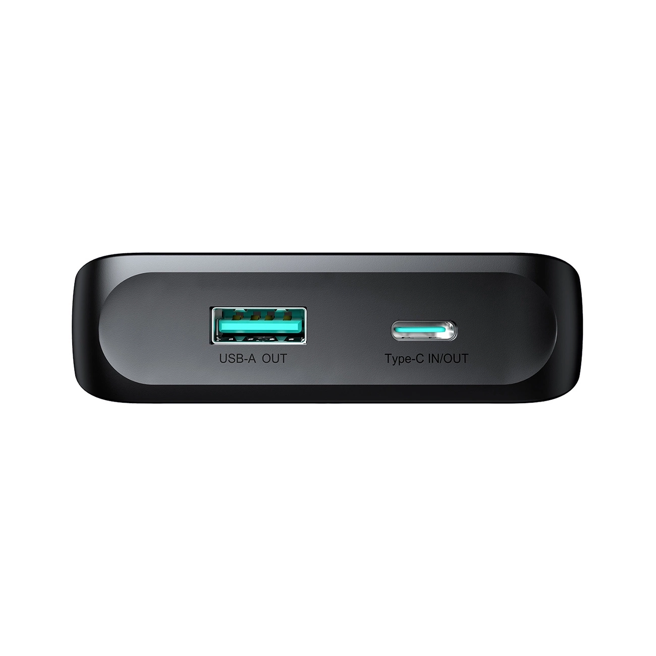 (22.5W) 10000mAh USB A / USB C Powerbank Power Delivery Ladegerät inkl. USB C / Lightning Ladekabel mit LED Anzeige (JR-PBF19) - Schwarz