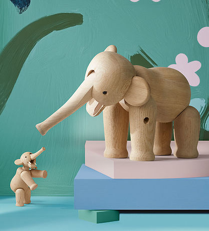Kay Bojsen Holzfigur - Elefant - Groß - 22 cm - Eiche