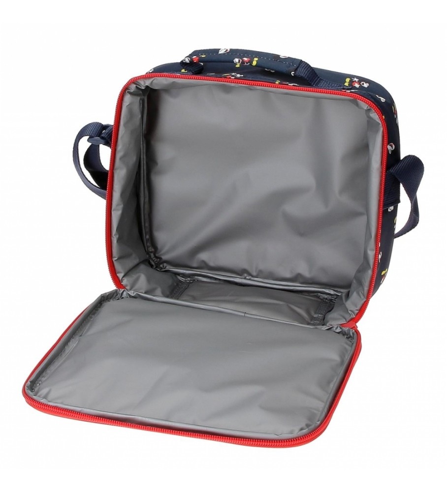 Nécessaire Joumma Bags Mickey Mouse Fashion com alça de ombro, vermelha